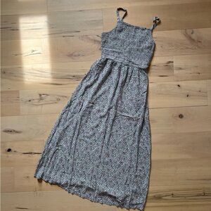 90s Ruched Top Floral Dress